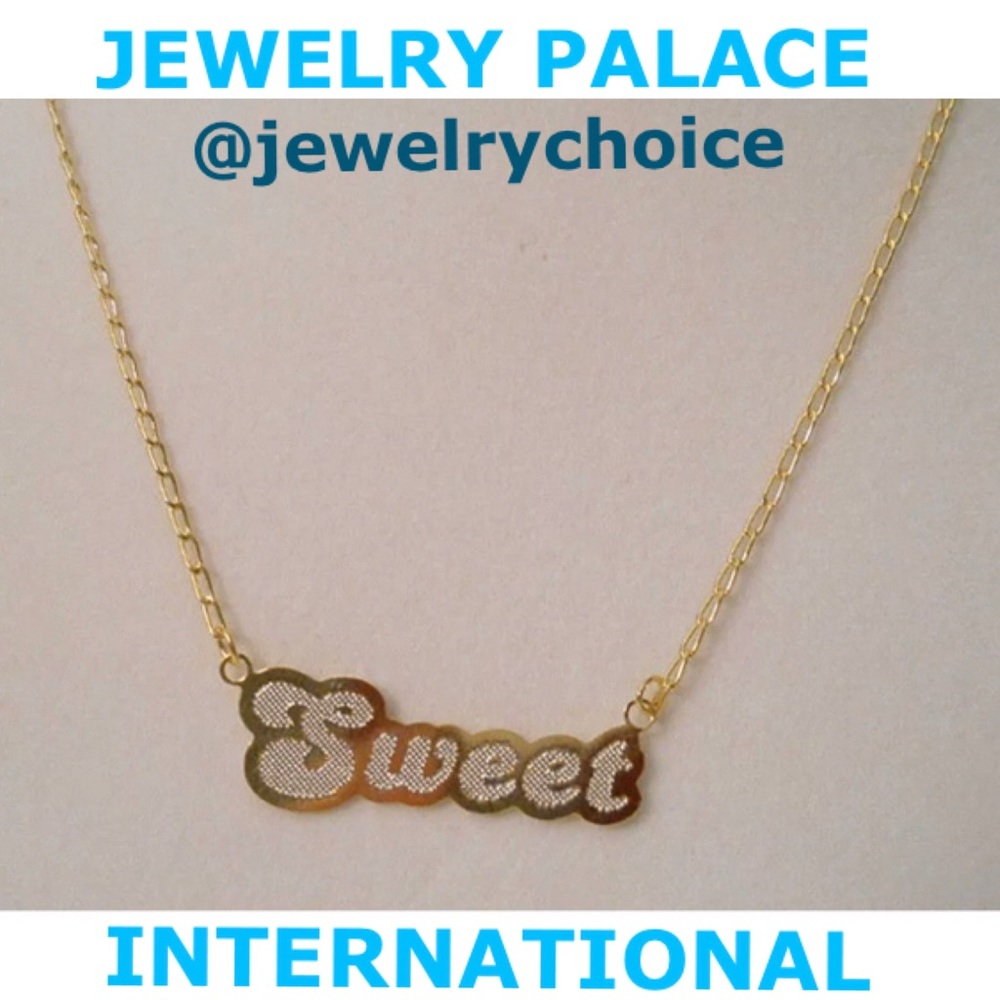 🆕14K Gold Filled Two Tone “Sweet” Adjust. Necklace